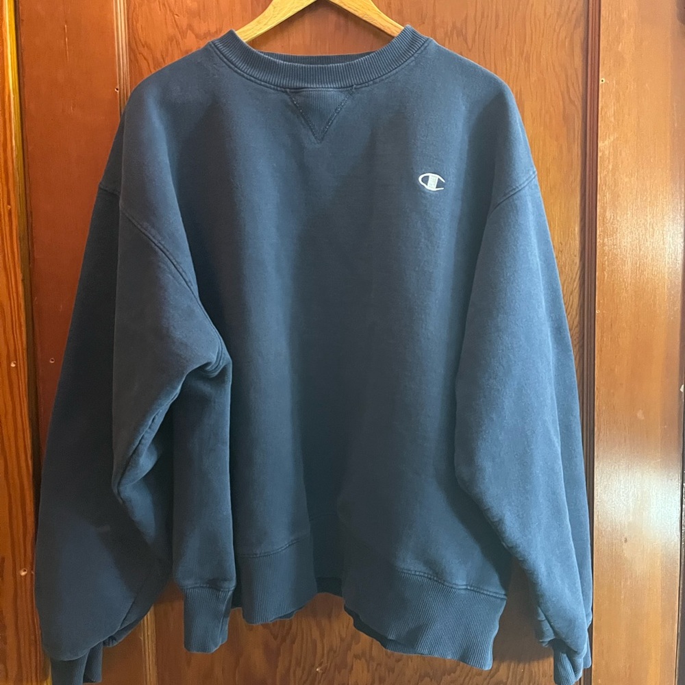 Vintage Champion Crewneck - Navy blue - Mens XL
